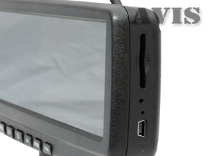 Зеркало заднего вида с монитором 4.3" и видеорегистратором AVEL AVS0456DVR, фото 4