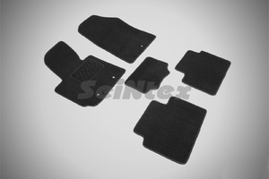 Ворсовые LUX коврики в салон Seintex для KIA Soul II 2014-2018 (черные, 85499), фото 1