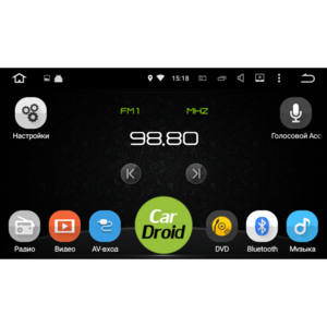 Штатная магнитола Roximo CarDroid RD-1001 1DIN Универсальная (Android 8.0), фото 12