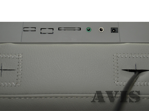 Подголовник со встроенным  LCD монитором 8" AVEL AVS0812BM (серый), фото 2