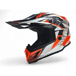 Шлем AiM RH855(Fiber Glass) TONDO глянцевый Orange/Black/White XXXL, фото 1