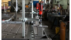 Зажимной элемент BESSEY TWV16-20-15-2K с регулируемой глубиной захвата для сварочных столов 200/30-150, 2.5 кН, 2К ручка, фото 2