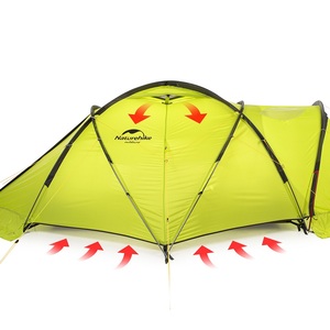 Палатка Naturehike Igloo Alpine, 2-местная, жёлтая NH19ZP012-LI, фото 3