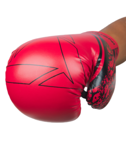 Перчатки боксерские Insane ODIN, ПУ, красный, 10 oz, фото 3