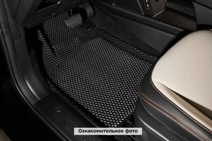 Коврики Seintex 3D EVA "РОМБ" для Mercedes-Benz GLE-Class II coupe (C167) 2018-н.в. (черные, 99267), фото 1