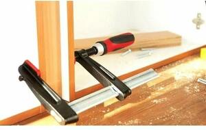 Струбцина чугунная BESSEY 1500/120, 5.5 кН, деревянная ручка TP150S12BE, фото 6