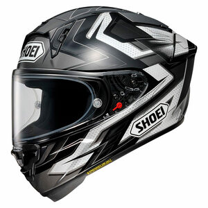 Мотошлем X-Spirit PRO ESCALATE SHOEI (черно-серо-белый глянцевый, TC-5, S), фото 1