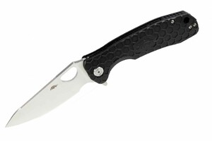Нож Honey Badger Leaf M с чёрной рукоятью, фото 1