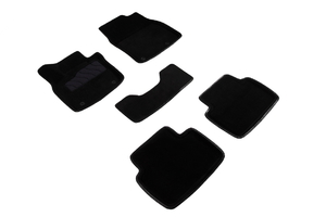 Ворсовые 3D коврики в салон Seintex для Mazda 3 / CX30 2019-2020 (черные), фото 1