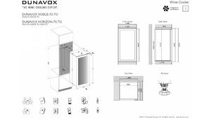 Винный холодильник (шкаф) компрессорный Dunavox DVH-70.185DB.TO, фото 10