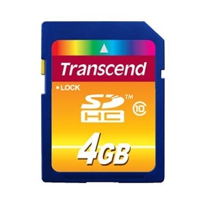 Карта памяти Transcend SD Card 4Gb, класс 10, SDHC, фото 1