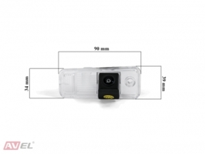 CCD HD штатная камера заднего вида AVS327CPR (#029) для автомобилей HYUNDAI, фото 2