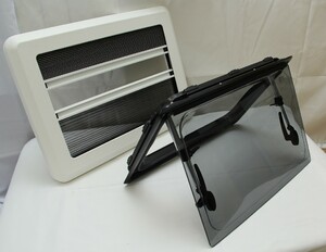 Окно 80x50см, MobileComfort W8050P, откидное, шторка плиссированная, антимаскитка, фото 1
