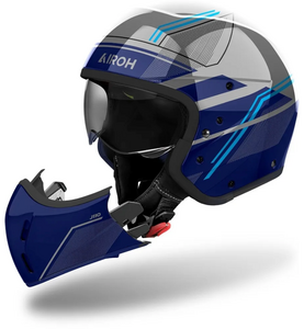 Шлем Airoh J110 SLIM Blue Glossy M (глянцевый), фото 2