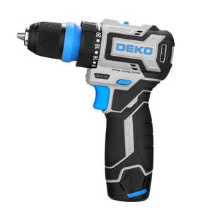 Дрель-шуруповерт аккумуляторная бесщеточная компактная DEKO Loner 12V PRO в кейсе со съёмным патроно, фото 7