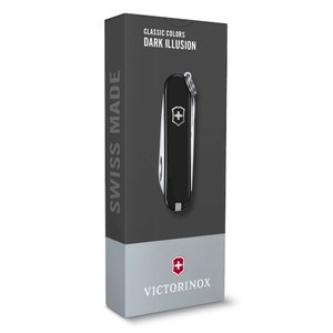 Нож Victorinox Classic SD (0.6223.3G), 58мм, 7 ф., черный, фото 4