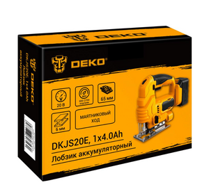 Лобзик аккумуляторный DEKO DKJS20E, 20В, 1x4.0Ач, фото 5