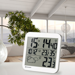 Часы настенные Bresser MyTime LCD, белые, фото 6