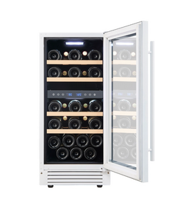 Винный шкаф CellarPrivate встраиваемый, двухзонный на 27 бутылок белый CP027-2TW, фото 7