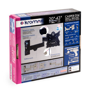 Кронштейн для LED/LCD телевизоров Kromax CASPER-204 black, фото 9