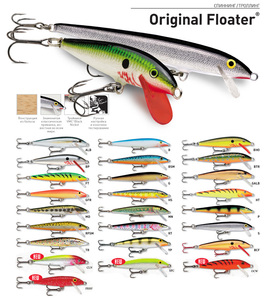 Воблер плавающий Rapala Original Floater F11-S (1,2м-1,8м, 11 см 6 гр), фото 2