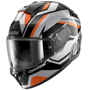 Мотошлем Shark Ridill 2 APEX глянцевый Silver/Black/Orange M, фото 1