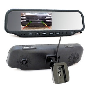 Зеркало заднего с монитором 4.3 " и видеорегистратором AVEL AVS0466DVR, фото 2