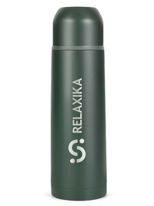 Термос Relaxika 101 (0,75 литра), хаки (стикерпак "Кемпинг"), фото 1
