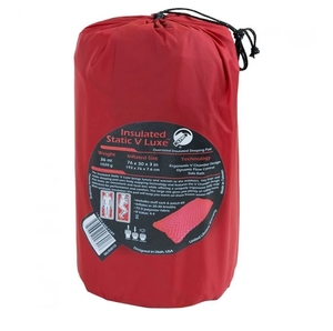 Надувной коврик Klymit Insulated Static V Luxe pad Red, красный (06LIRd02D), фото 4