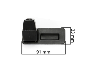 CCD штатная камера заднего вида с динамической разметкой AVEL Electronics AVS326CPR (#123) для SKODA FABIA/ OCTAVIA/ ROOMSTER/ SUPERB/ YETI, интегрированная с ручкой багажника, фото 2