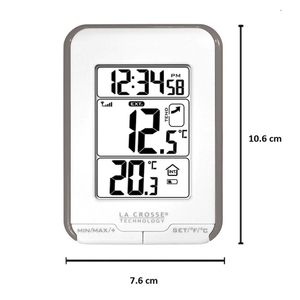 Термометр LaCrosse WS6810WHI-TAU, с наружным датчиком, тауп, фото 2
