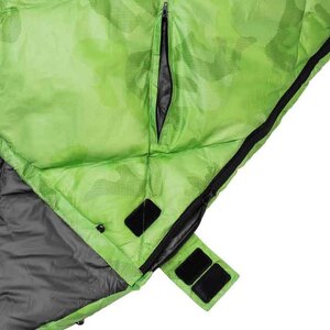 Спальный мешок пуховый 210х72см (t-5C) зеленый (PR-SB-210x72-G) PR, фото 3
