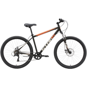 Велосипед Stark'23 Respect 27.1 D Microshift черный/оранжевый/серый 20"
