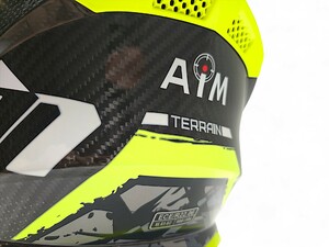 Шлем AiM RH855 Carbon TERRAIN глянцевый Black/Yellow S, фото 11