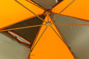 Палатка рыбака Митек Омуль 3 (оранжевый/хаки-бежевый), фото 11