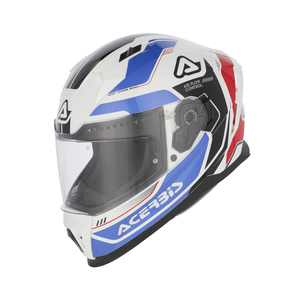 Мотошлем Acerbis X-WAY глянцевый white/blue XL, фото 2