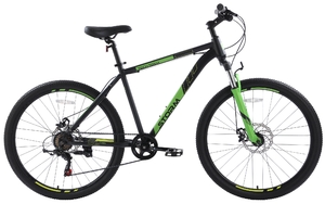 Велосипед Tech Team Storm 27,5"х19" чёрно-зелёный 2023