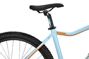 Велосипед Stark'23 Viva 27.3 HD светло-голубой/оранжевый металлик 18", фото 4