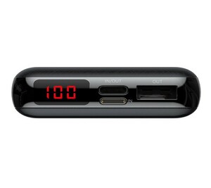 Портативное зарядное устройство Baseus Mini S Digital Display Powerbank 10000mAh PD Edition Black, фото 4