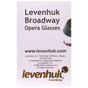 Бинокль Levenhuk Broadway 325F с подсветкой и цепочкой, серебряный, фото 19