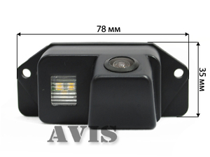CMOS штатная камера заднего вида AVEL AVS312CPR для MITSUBISHI LANCER X SEDAN / LANCER IX WAGON (2003-2008) / OUTLANDER (2003-2008) (#059), фото 2