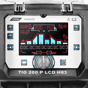 Аппарат аргонодуговой сварки ПТК HANKER TIG 200 P LCD H83, фото 6