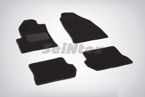 Ворсовые LUX коврики в салон Seintex для Ford Fiesta III 2001-2008 / Fusion 2002-2012 (черные, 82359), фото 1