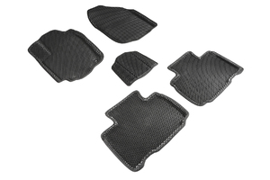 Коврики EVA 3D ромб Seintex для Toyota RAV 4 IV 2012-2019 (черные, 95222)