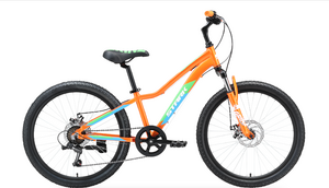 Велосипед Stark'23 Rocket 24.1 D оранжевый/зеленый/белый 12"