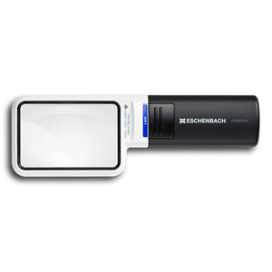 Лупа на ручке асферическая Eschenbach Mobilux LED 3,5x, 75x50 мм, с подсветкой