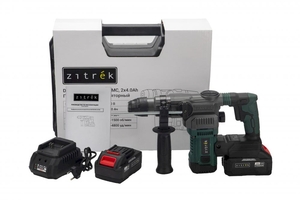 Перфоратор аккумуляторный Zitrek DESTROYER 20 PRO в кейсе, 20В, 2x4.0Ач, фото 6