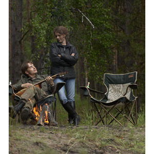 Кресло Camping World Villager S (чехол, подстаканник в подлокотнике, сетчатые спинка и седенье, усиленные ножки, вес 3.25кг, цвет зелёный), фото 5