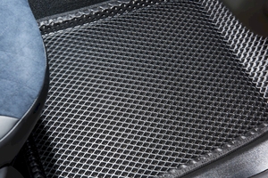 Коврики Seintex 3D EVA "РОМБ" Nissan Almera CL (черные 98510), фото 2