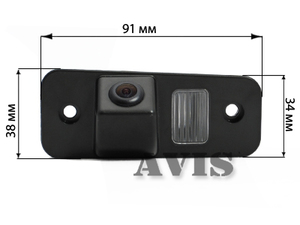 CCD штатная камера заднего вида AVEL AVS321CPR для HYUNDAI SANTA FE II (2006-2012) (#028), фото 2